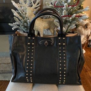 Beautiful black studded bag!